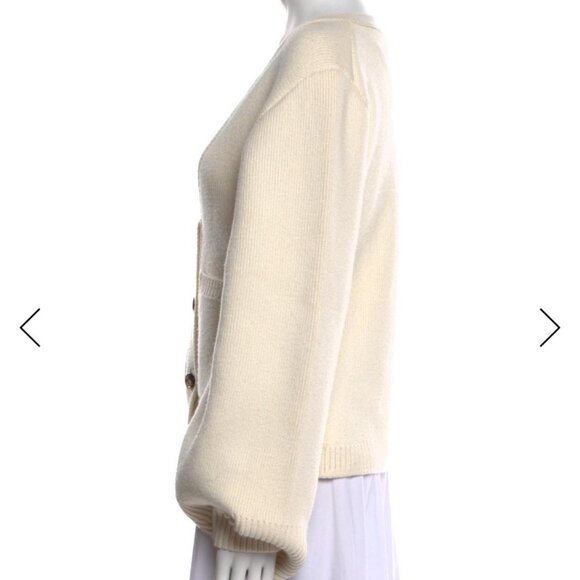 Khaite Women's Cream and Yellow Cardigan - Picture 2 of 5